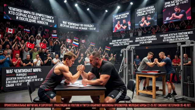 Чемпион мира по армрестлингу: кто сейчас владеет титулом и последние новости
